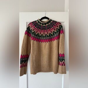 Faire Isle Mockneck Sweater